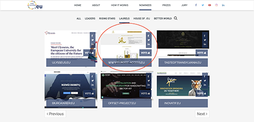EuroCC Access nomeado para os eu. Web Awards