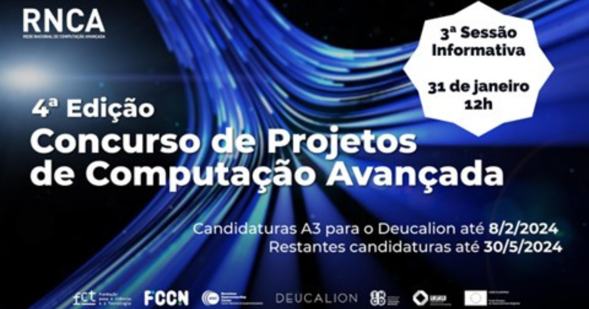 Concurso de Projetos de Computação Avançada: sessão informativa dedicada a acessos ao Deucalion
