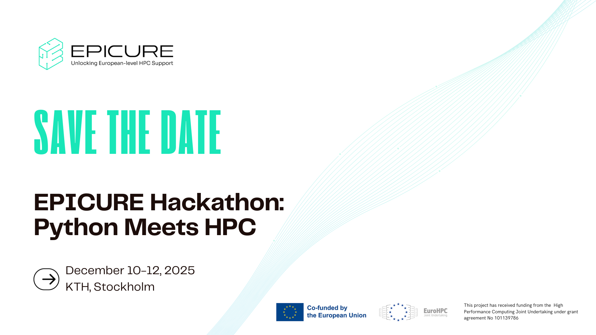 EPICURE Hackathon: Python e HPC juntos em Estocolmo