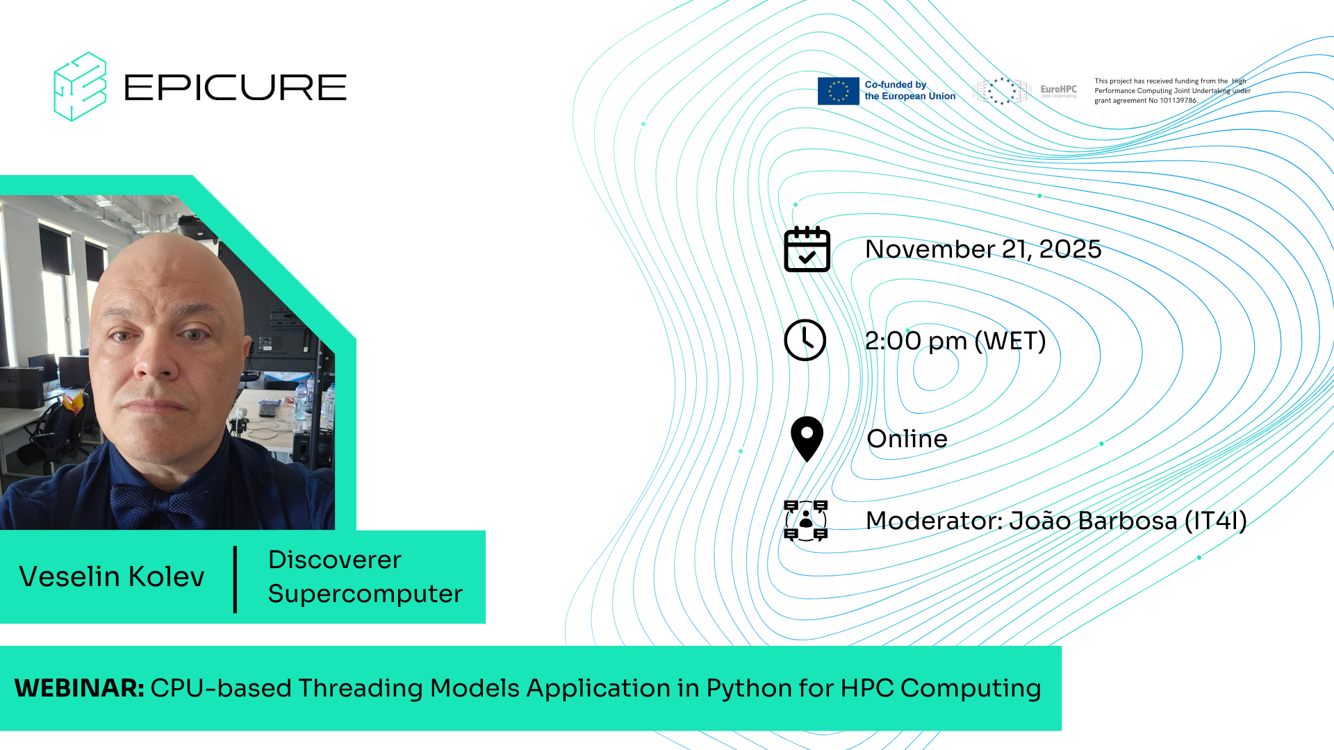 Webinar EPICURE explora modelos de threading em Python para HPC