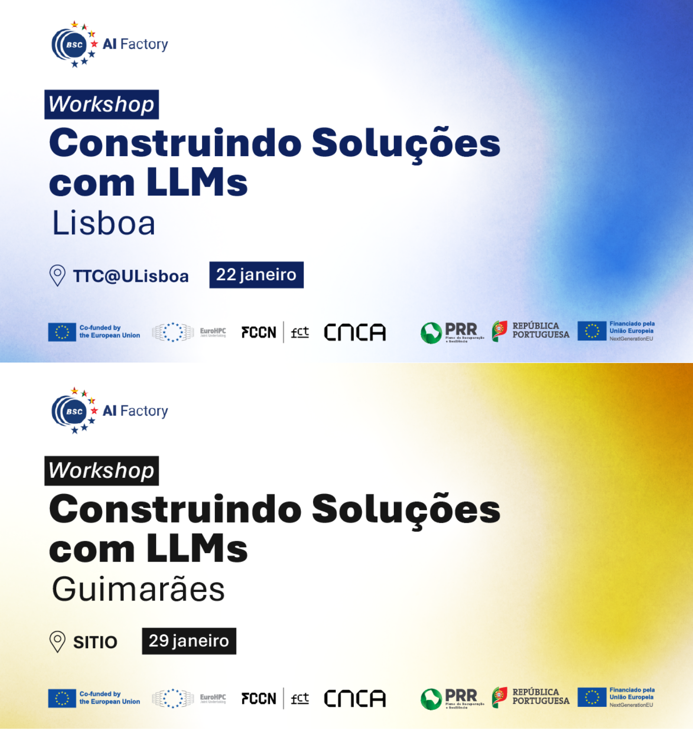 Workshops “Fábrica de IA” exploram aplicações práticas de LLMs em Lisboa e Guimarães
